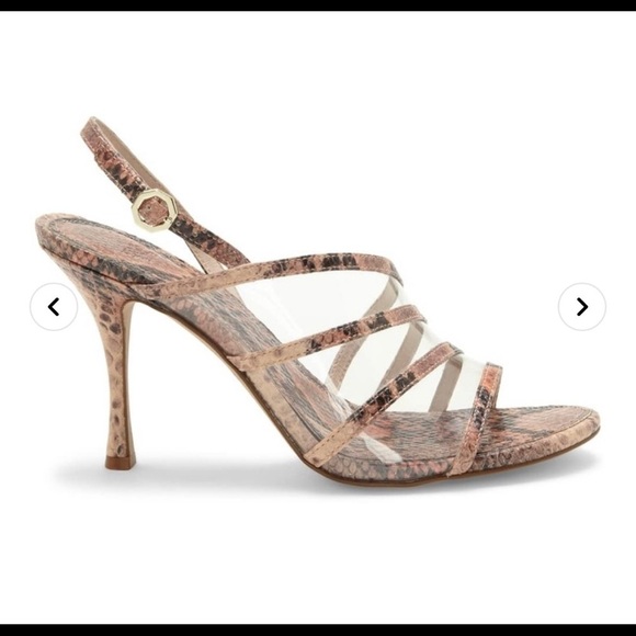 LOUISE Et Cie Nabila Snake Print Strappy Sandal Swifty Size 7 - Picture 3 of 9